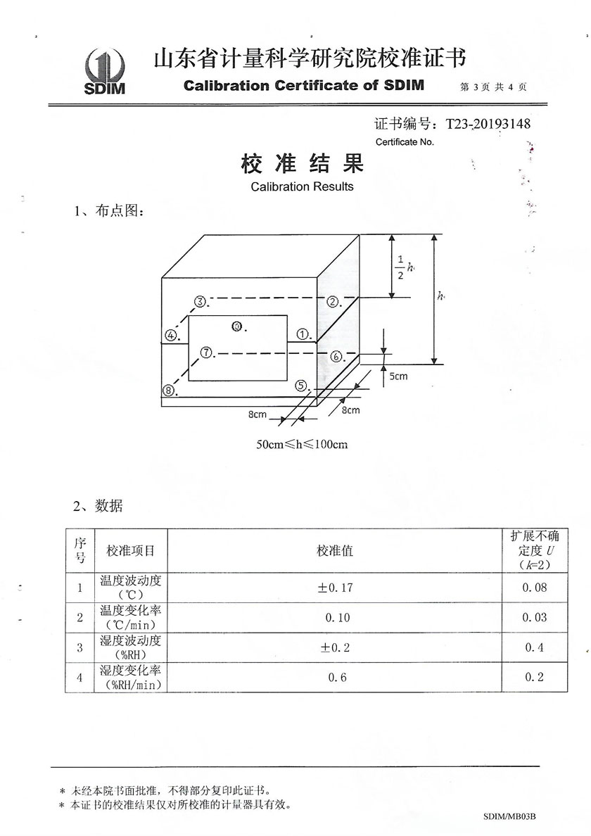 赤峰鑫椿檢測技術服務有限公司-溫濕度標準箱案例