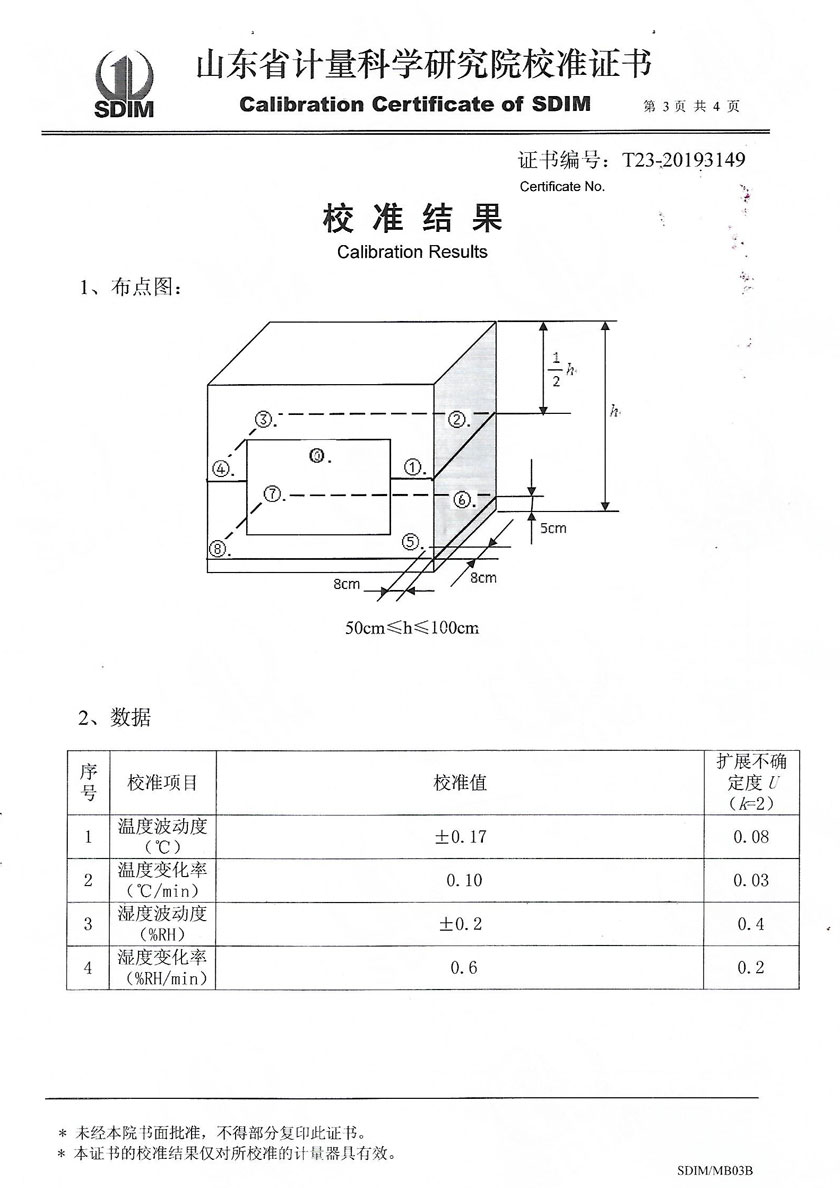 江西品正計(jì)量校準(zhǔn)技術(shù)有限公司-溫濕度標(biāo)準(zhǔn)箱案例